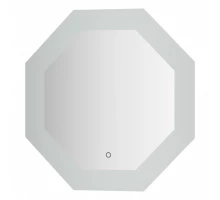 Зеркало настенное с LED-подсветкой, сенсорный выключатель, Ledshine EVOFORM 60х60 см, BY 2603