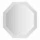 Зеркало настенное с LED-подсветкой, сенсорный выключатель, Ledshine EVOFORM 80х80 см, BY 2605