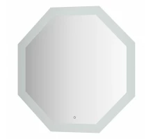 Зеркало настенное с LED-подсветкой, сенсорный выключатель, Ledshine EVOFORM 100х100 см, BY 2607