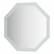 Зеркало настенное с LED-подсветкой, сенсорный выключатель, Ledshine EVOFORM 100х100 см, BY 2607