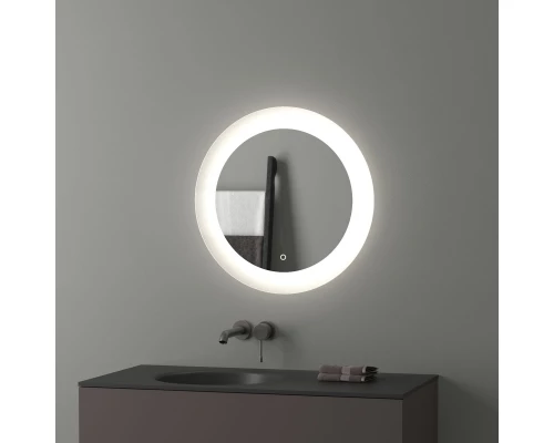 Зеркало настенное с LED-подсветкой, сенсорный выключатель, Ledshine EVOFORM 60х60 см, BY 2623
