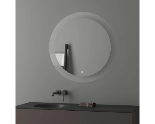 Зеркало настенное с LED-подсветкой, сенсорный выключатель, Ledshine EVOFORM 80х80 см, BY 2625