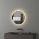 Зеркало настенное с LED-подсветкой, сенсорный выключатель, Ledshine EVOFORM 50х50 см, BY 2652