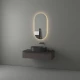 Зеркало настенное с LED-подсветкой, сенсорный выключатель, Ledshine EVOFORM 50х100 см, BY 2697
