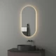 Зеркало настенное с LED-подсветкой, сенсорный выключатель, Ledshine EVOFORM 50х100 см, BY 2697