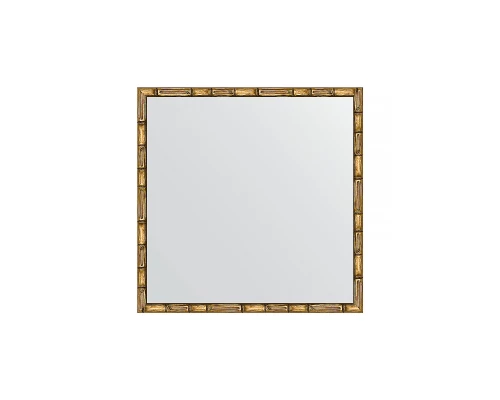 Зеркало настенное EVOFORM в багетной раме золотой бамбук, 57х57 см, BY 0609