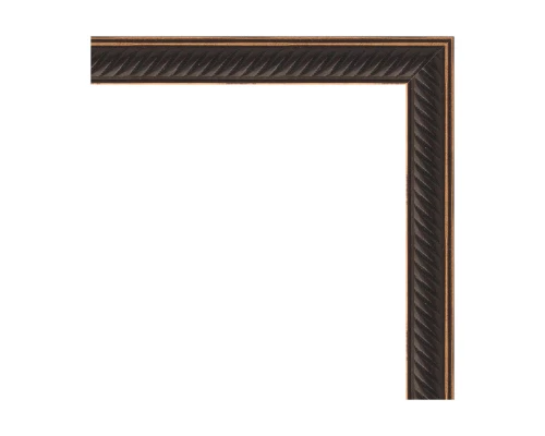 Зеркало настенное EVOFORM в багетной раме витой махагон, 48х138 см, BY 0710