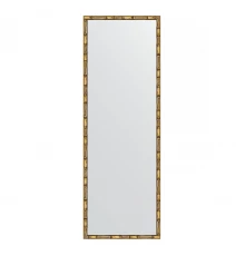 Зеркало настенное EVOFORM в багетной раме золотой бамбук, 47х137 см, BY 0712