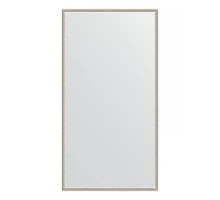 Зеркало настенное EVOFORM в багетной раме витое серебро, 68х128 см, BY 0742