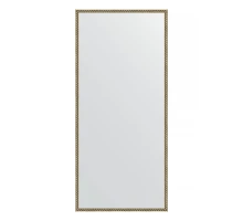 Зеркало настенное EVOFORM в багетной раме витая латунь, 68х148 см, BY 0771