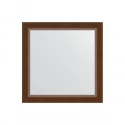 Зеркало настенное EVOFORM в багетной раме орех, 66х66 см, BY 0784