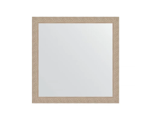 Зеркало настенное EVOFORM в багетной раме белёный дуб, 74х74 см, BY 1026
