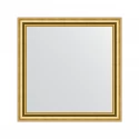 Зеркало настенное EVOFORM в багетной раме состаренное золото, 76х76 см, BY 1031