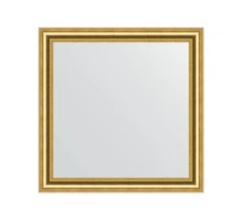 Зеркало настенное EVOFORM в багетной раме состаренное золото, 76х76 см, BY 1031