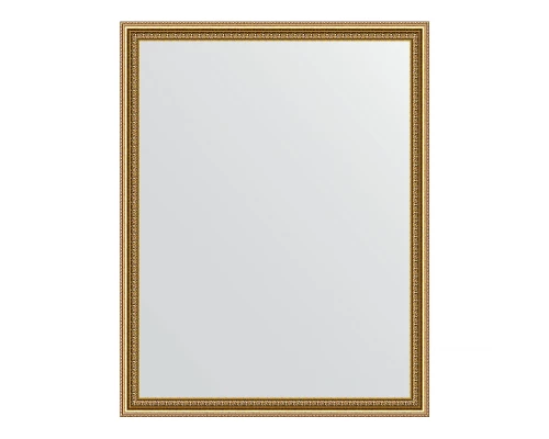 Зеркало настенное EVOFORM в багетной раме бусы золотые, 72х92 см, BY 1037