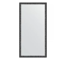 Зеркало настенное EVOFORM в багетной раме чернёное серебро 50х100 см, BY 1048