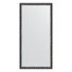 Зеркало настенное EVOFORM в багетной раме чернёное серебро 50х100 см, BY 1048
