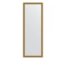 Зеркало настенное EVOFORM в багетной раме бусы золотые, 52х142 см, BY 1067