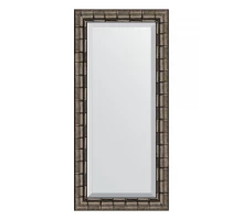 Зеркало настенное с фацетом EVOFORM в багетной раме серебряный бамбук, 53х113 см, BY 1146
