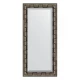 Зеркало настенное с фацетом EVOFORM в багетной раме серебряный бамбук, 53х113 см, BY 1146
