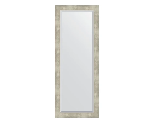 Зеркало настенное с фацетом EVOFORM в багетной раме алюминий, 51х131 см, BY 1159