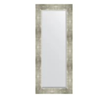 Зеркало настенное с фацетом EVOFORM в багетной раме алюминий, 56х136 см, BY 1160