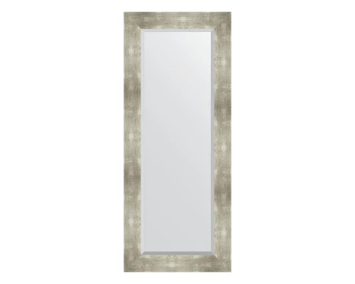 Зеркало настенное с фацетом EVOFORM в багетной раме алюминий, 56х136 см, BY 1160