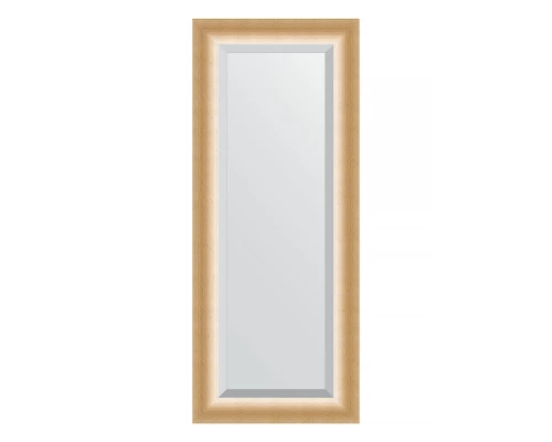 Зеркало настенное с фацетом EVOFORM в багетной раме травленое золото, 56х136 см, BY 1161