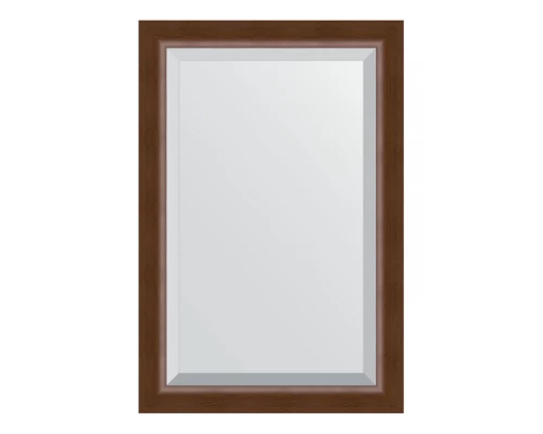Зеркало настенное с фацетом EVOFORM в багетной раме орех, 62х92 см, BY 1177