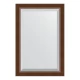 Зеркало настенное с фацетом EVOFORM в багетной раме орех, 62х92 см, BY 1177