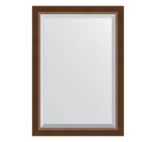 Зеркало настенное с фацетом EVOFORM в багетной раме орех, 72х102 см, BY 1197