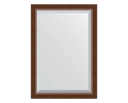 Зеркало настенное с фацетом EVOFORM в багетной раме орех, 72х102 см, BY 1197