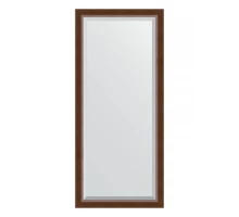 Зеркало настенное с фацетом EVOFORM в багетной раме орех, 72х162 см, BY 1207
