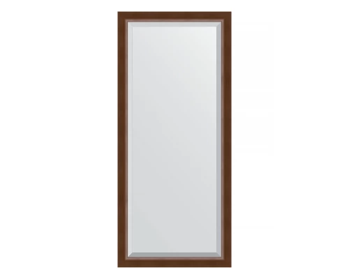 Зеркало настенное с фацетом EVOFORM в багетной раме орех, 72х162 см, BY 1207
