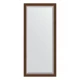 Зеркало настенное с фацетом EVOFORM в багетной раме орех, 72х162 см, BY 1207