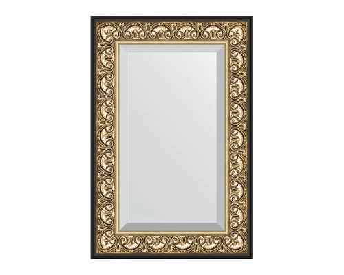 Зеркало настенное с фацетом EVOFORM в багетной раме барокко золото, 60х90 см, BY 1241