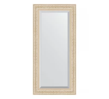 Зеркало настенное с фацетом EVOFORM в багетной раме старый гипс, 55х115 см, BY 1242