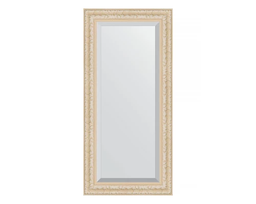 Зеркало настенное с фацетом EVOFORM в багетной раме старый гипс, 55х115 см, BY 1242
