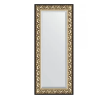 Зеркало настенное с фацетом EVOFORM в багетной раме барокко золото, 65х150 см, BY 1271