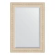 Зеркало настенное с фацетом EVOFORM в багетной раме старый гипс, 65х95 см, BY 1272