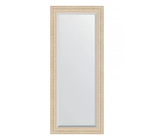 Зеркало настенное с фацетом EVOFORM в багетной раме старый гипс, 65х155 см, BY 1282
