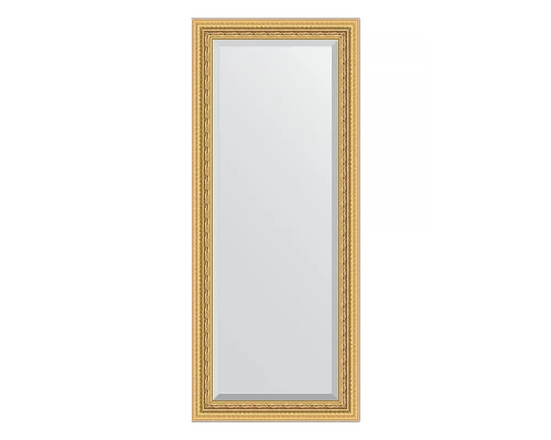 Зеркало настенное с фацетом EVOFORM в багетной раме сусальное золото, 65х155 см, BY 1284