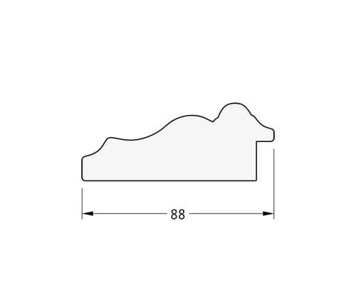 Зеркало настенное с фацетом EVOFORM в багетной раме римское серебро, 66х156 см, BY 1287