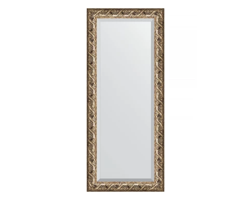 Зеркало настенное с фацетом EVOFORM в багетной раме фреска, 66х156 см, BY 1289