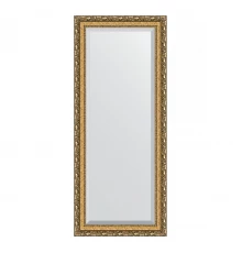 Зеркало настенное с фацетом EVOFORM в багетной раме виньетка бронзовая, 65х155 см, BY 1290