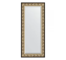 Зеркало настенное с фацетом EVOFORM в багетной раме барокко золото, 70х160 см, BY 1291