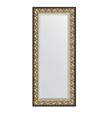 Зеркало настенное с фацетом EVOFORM в багетной раме барокко золото, 70х160 см, BY 1291