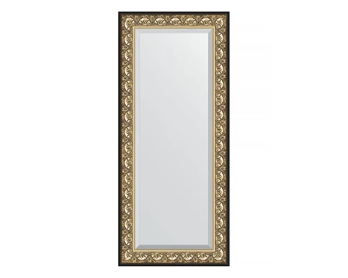 Зеркало настенное с фацетом EVOFORM в багетной раме барокко золото, 70х160 см, BY 1291