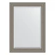 Зеркало настенное с фацетом EVOFORM в багетной раме римское серебро, 76х106 см, BY 1297