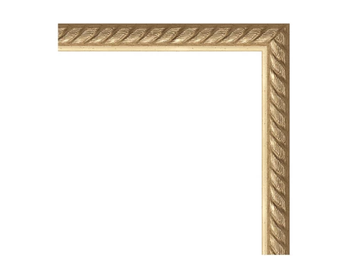 Зеркало настенное EVOFORM в багетной раме витая латунь, 34х44 см, BY 1338
